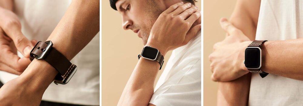 Italian Vintage Leather Apple Watch Bands