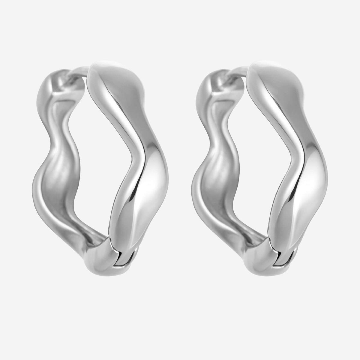 Camilla Hoop Earrings - Silver
