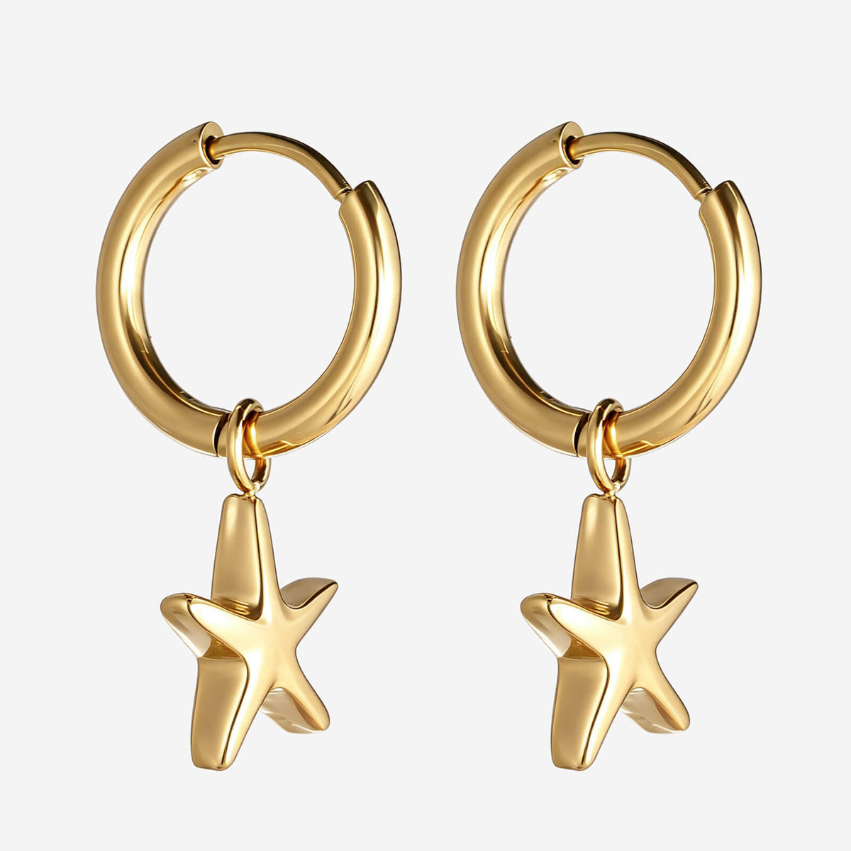 Celeste Huggie Earrings - Gold
