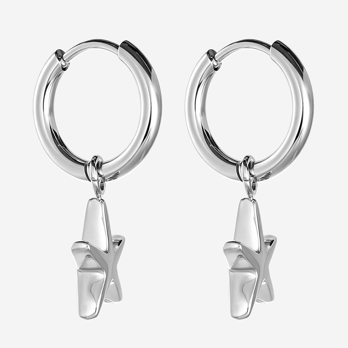 Celeste Huggie Earrings - Silver