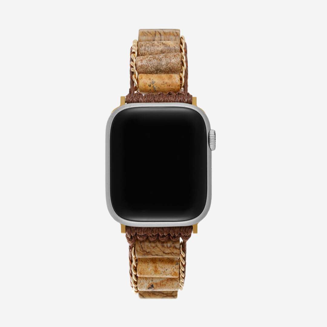 Byron Stone Apple Watch Band - Chocolate Jasper