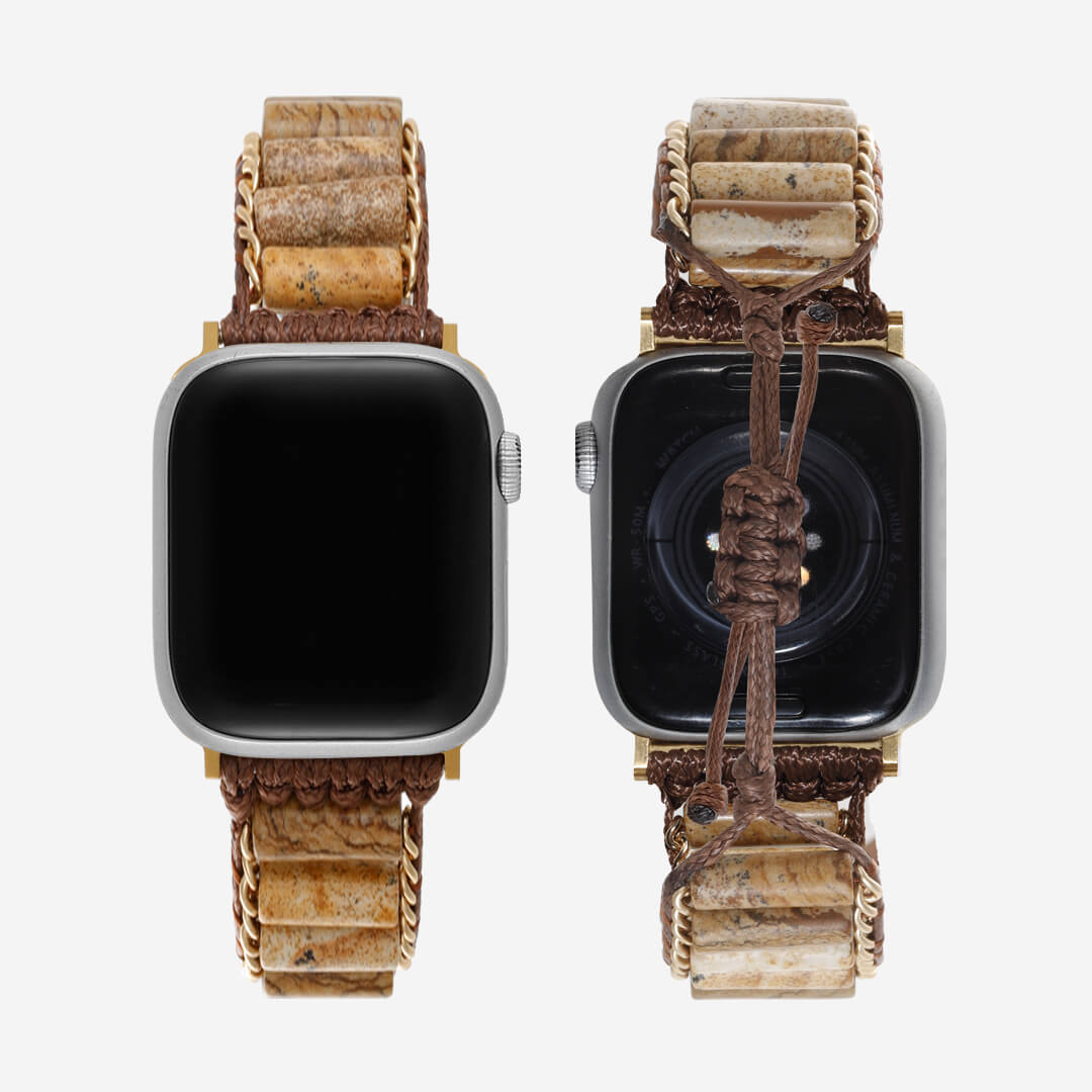 Byron Stone Apple Watch Band - Chocolate Jasper