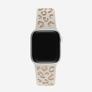 Duo Tone Silicone Apple Watch Band - Light Leopard