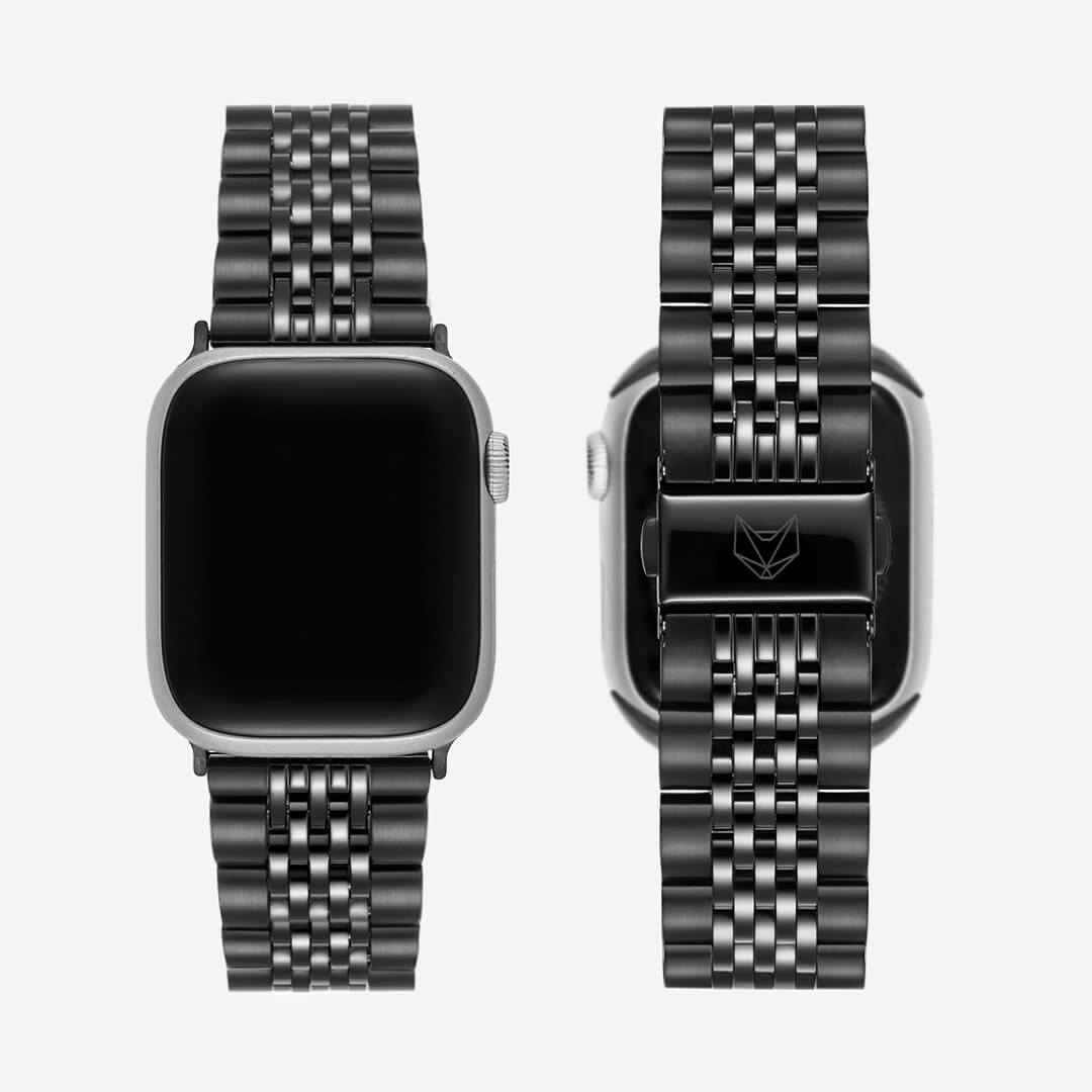 Melbourne Stainless Steel Apple Watch Band - Black