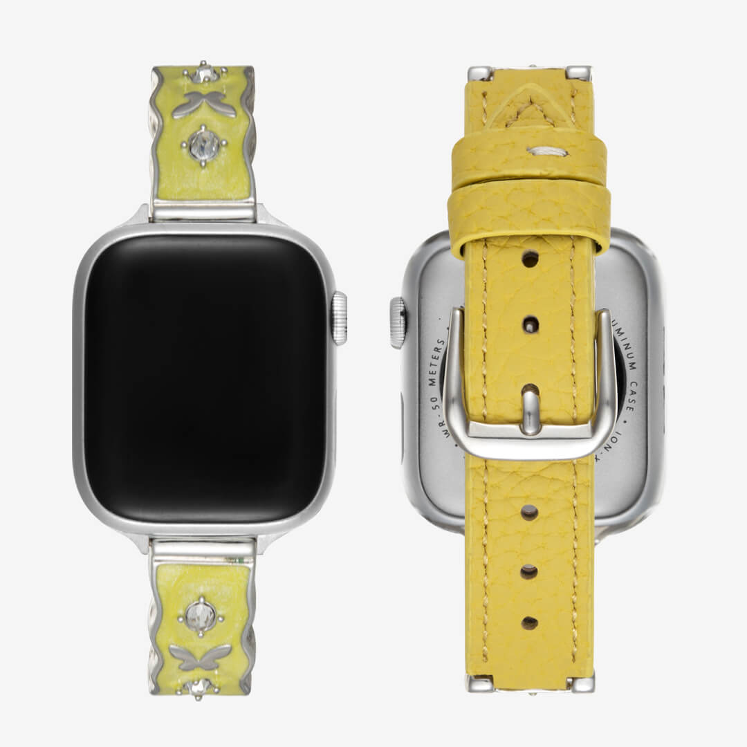 Osaka Leather Apple Watch Band - Lemon