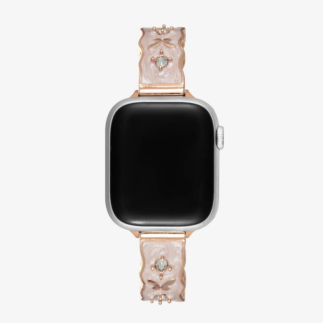 Osaka Leather Apple Watch Band - Peony