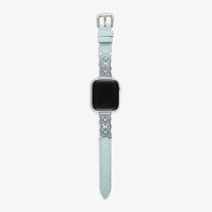 Osaka Leather Apple Watch Band - Sky Blue