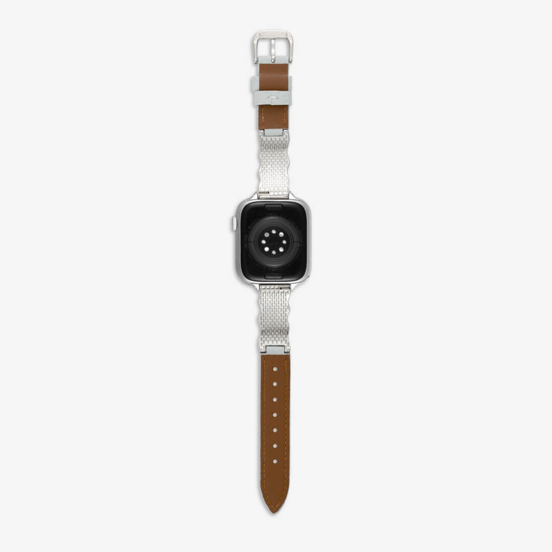 Osaka Leather Apple Watch Band - Sky Blue