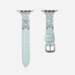 Osaka Leather Apple Watch Band - Sky Blue