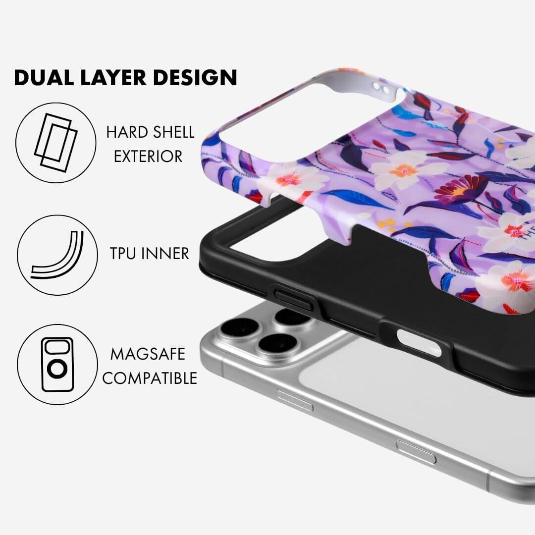 Purple Daisy MagSafe Phone Case USP