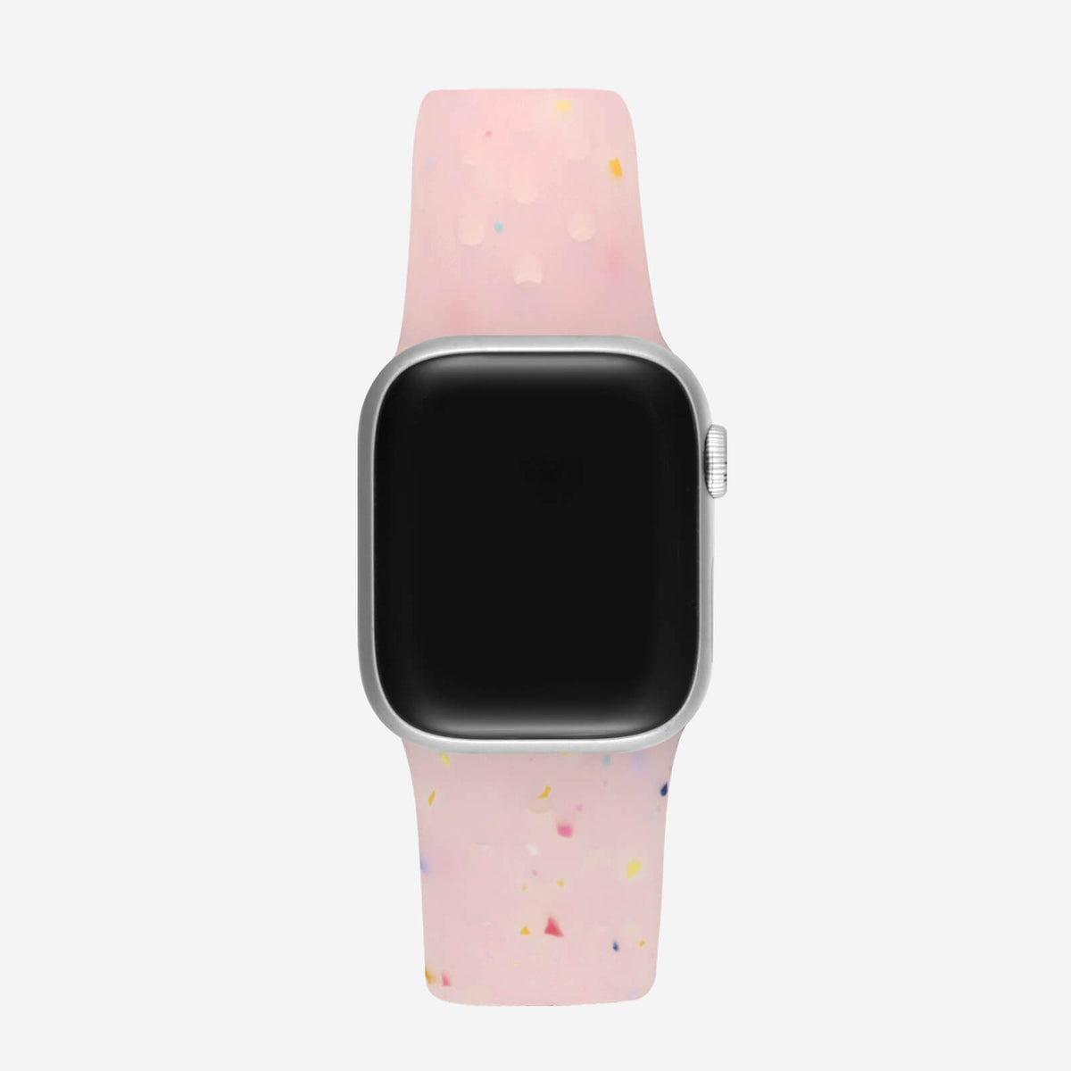 Speckled Silicone Sports Apple Watch Band - Jelly Pink