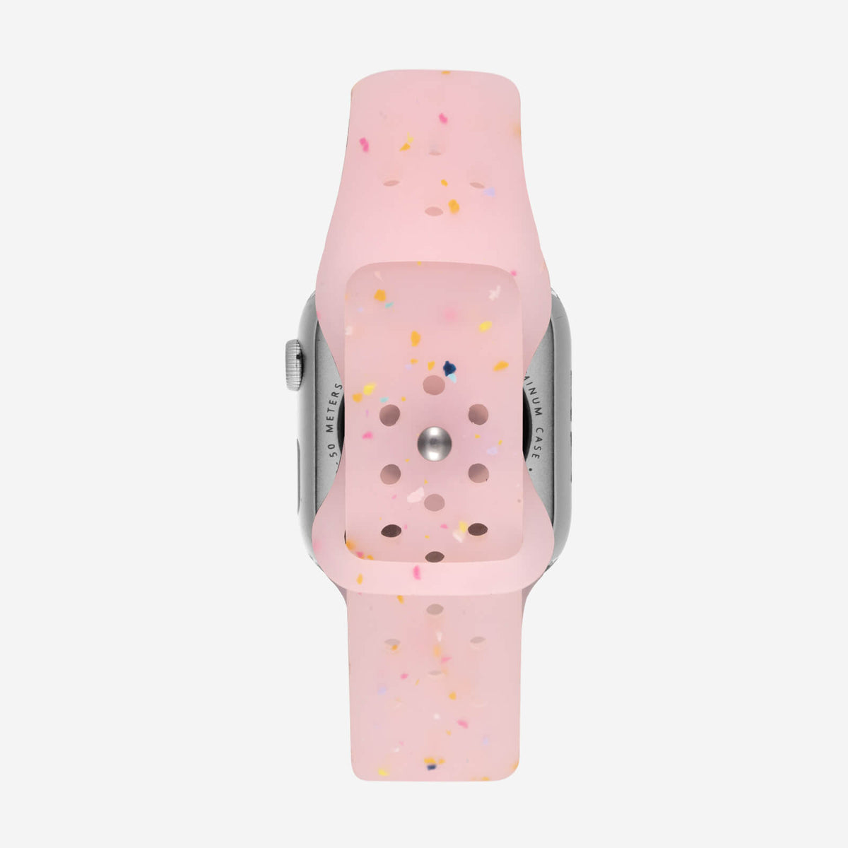 Speckled Silicone Sports Apple Watch Band - Jelly Pink