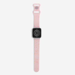 Speckled Silicone Sports Apple Watch Band - Jelly Pink