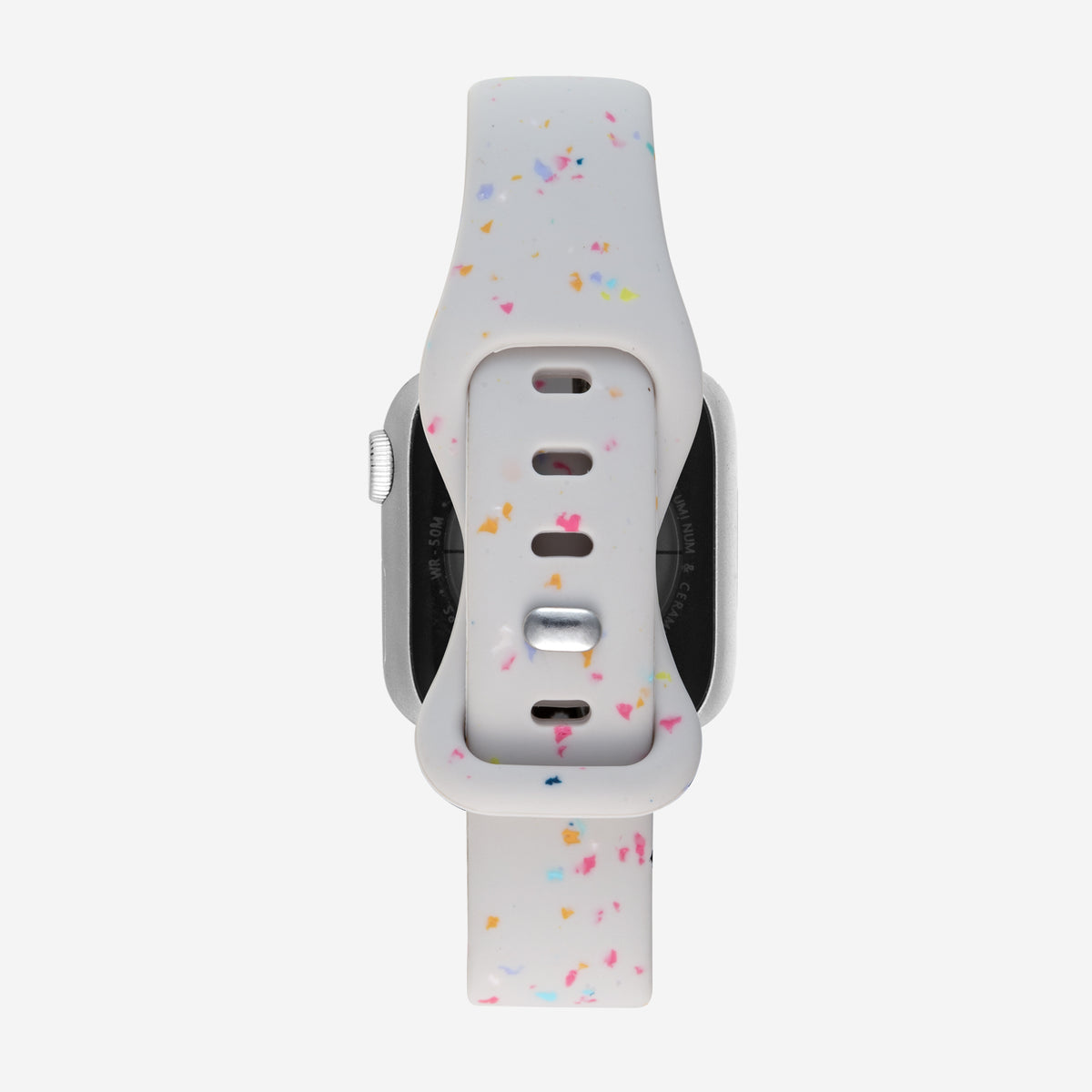 Speckled Slim Silicone Apple Watch Band - Starlight