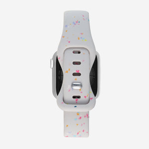 Speckled Slim Silicone Apple Watch Band - Starlight