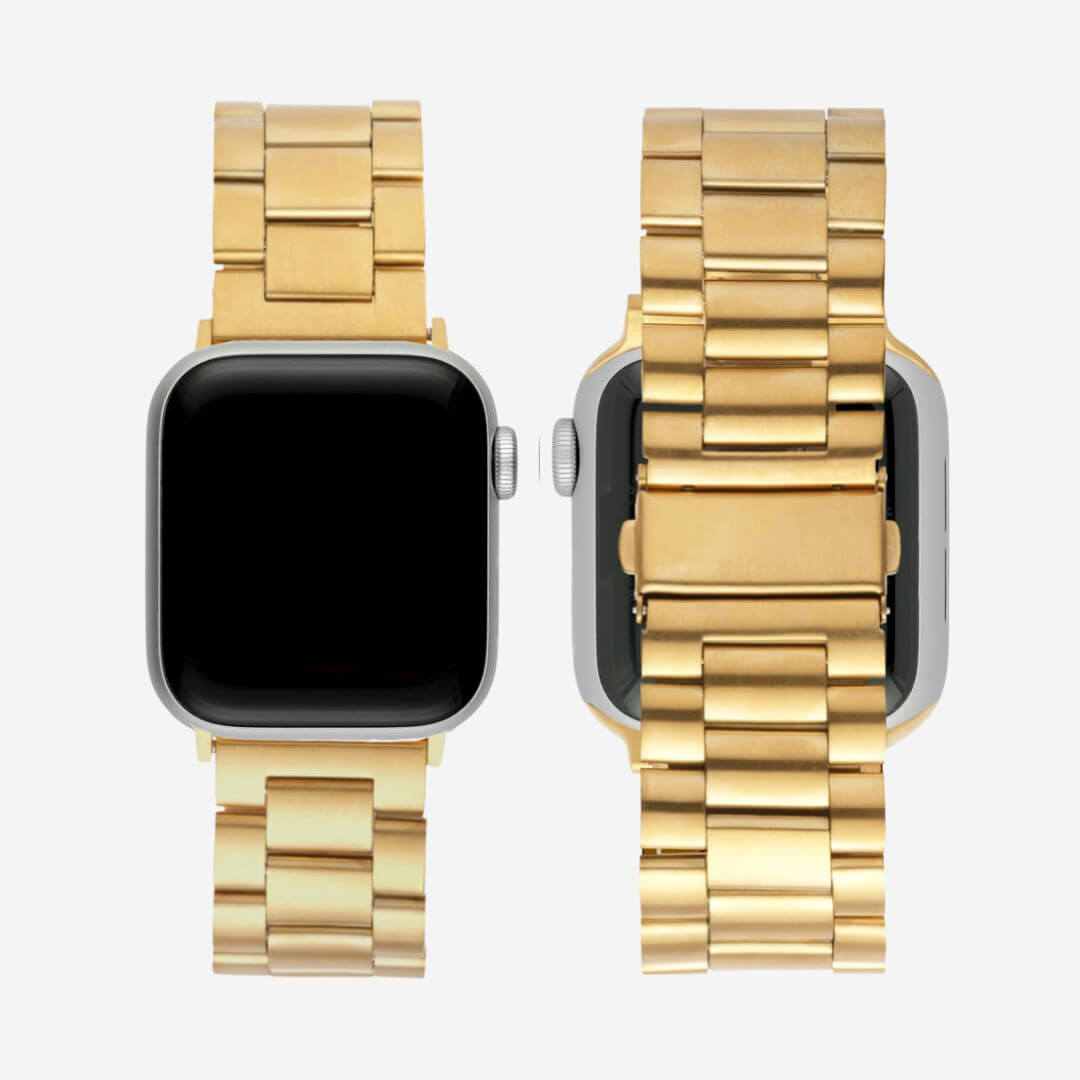 Classic Stainless Steel Apple Watch Band - Gold