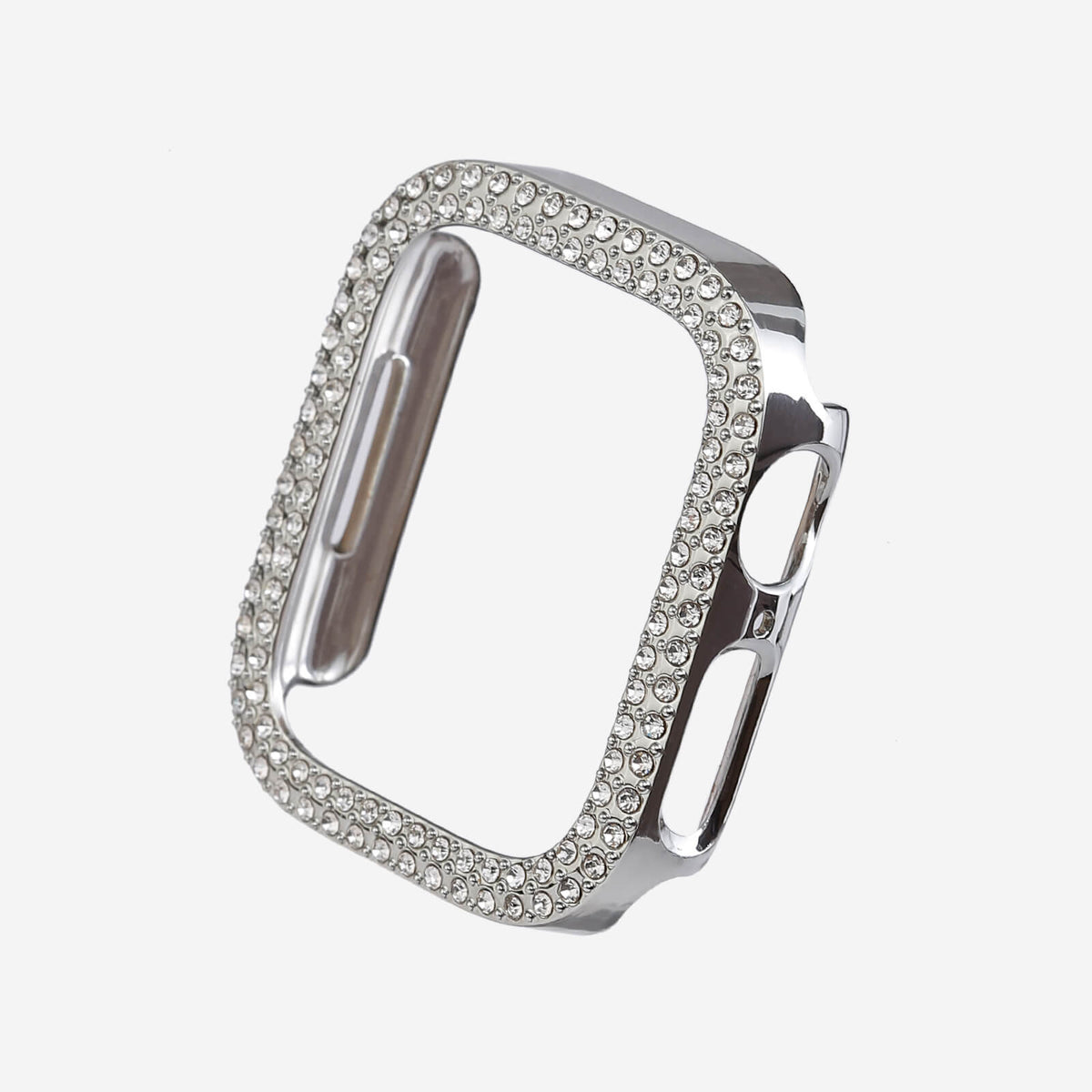 Apple Watch Double Halo Crystal Bumper Case - Silver