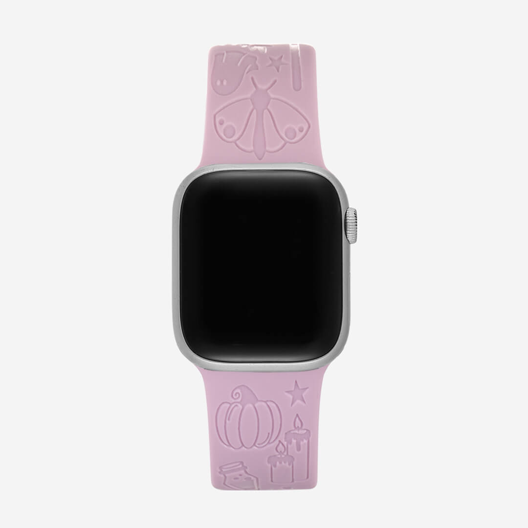 Engraved Silicone Apple Watch Band - Halloween