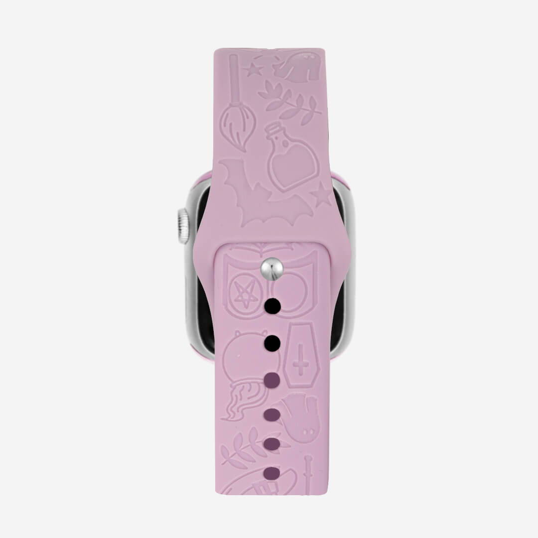 Engraved Silicone Apple Watch Band - Halloween