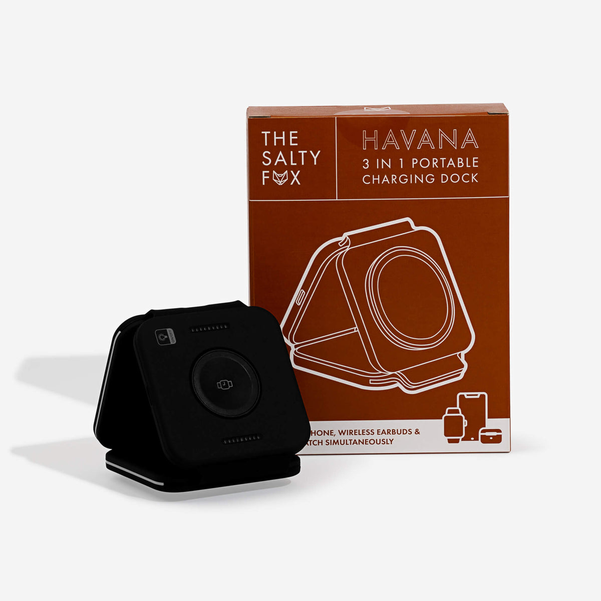 Havana 3 in 1 Portable Charging Dock - Black