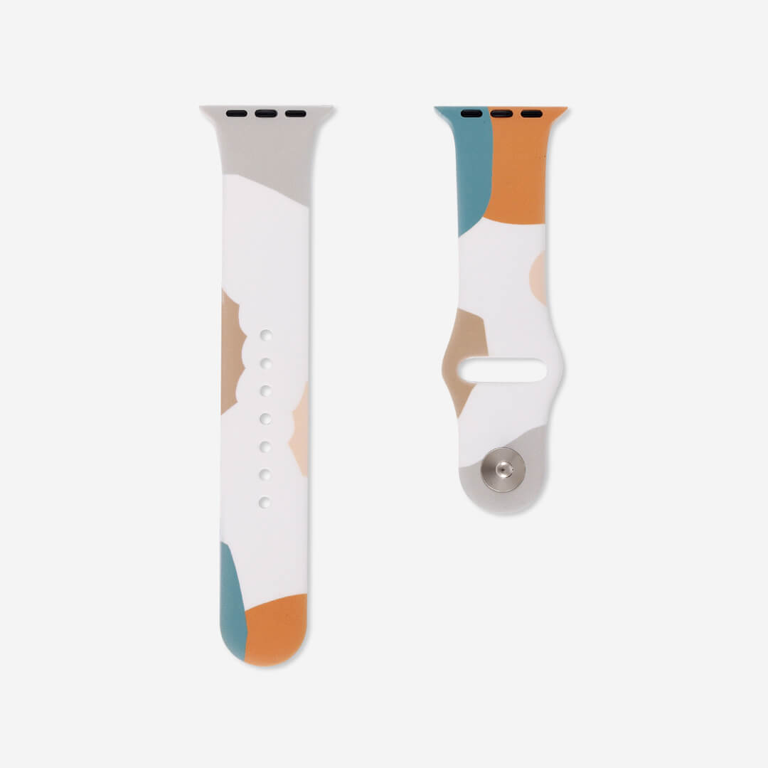 Mykonos Silicone Apple Watch Band - Caramel