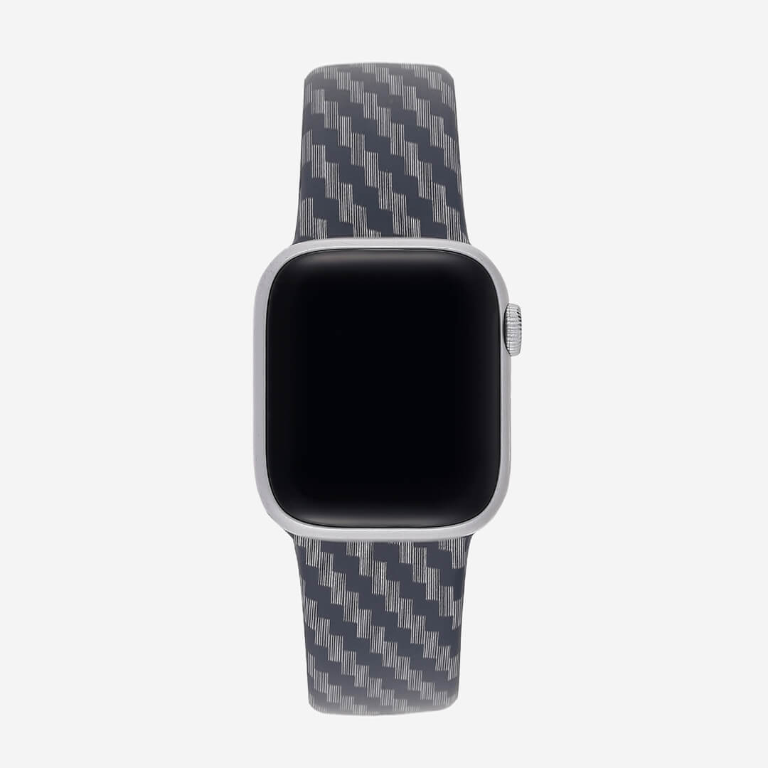 Panama Silicone Apple Watch Band - Carbon