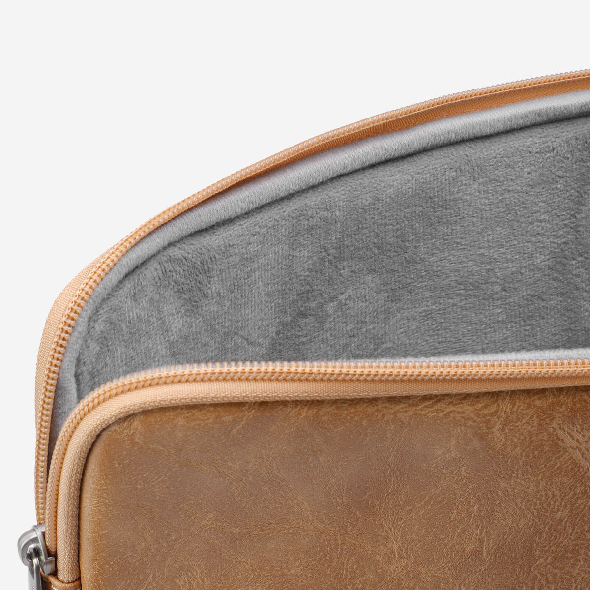 Quinn Vegan Leather Laptop Sleeve - Brown