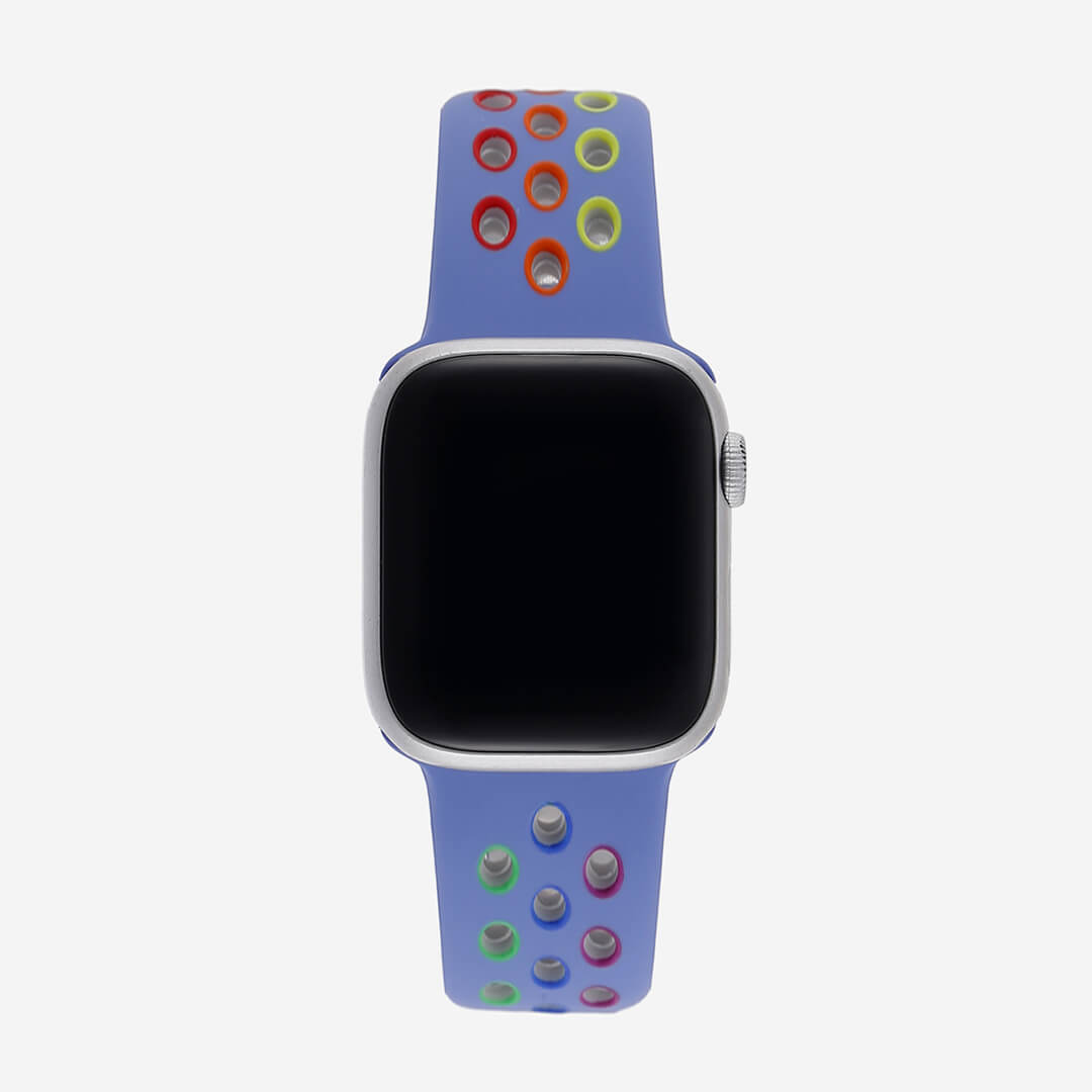 Silicone Sports Apple Watch Band - Violet/Pride