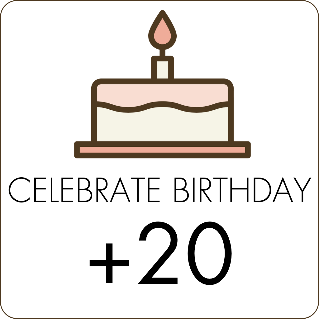 Celebrate a Birthday +20 Points