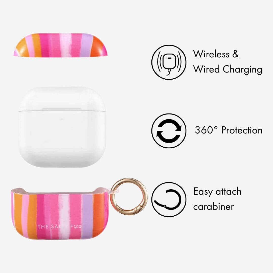 Gelato Stripe  Airpod Case 
