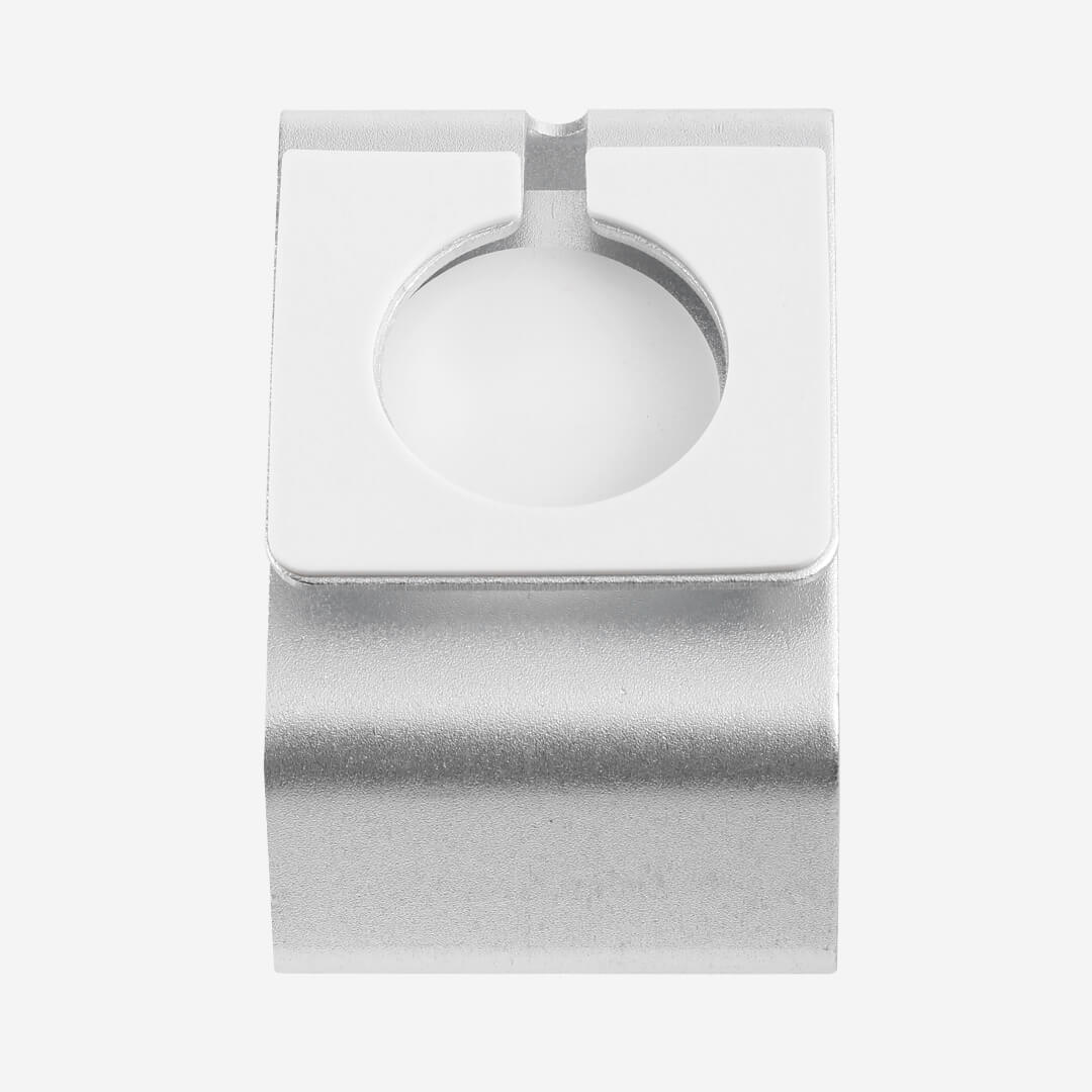 Aluminium Compact Apple Watch Charging Stand Silver