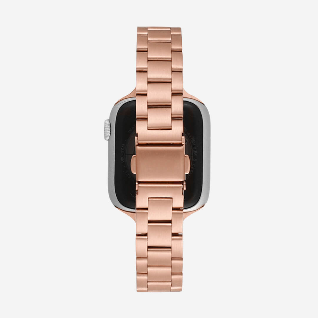 Berlin Stainless Steel Apple Watch Band - Vintage Rose Gold 