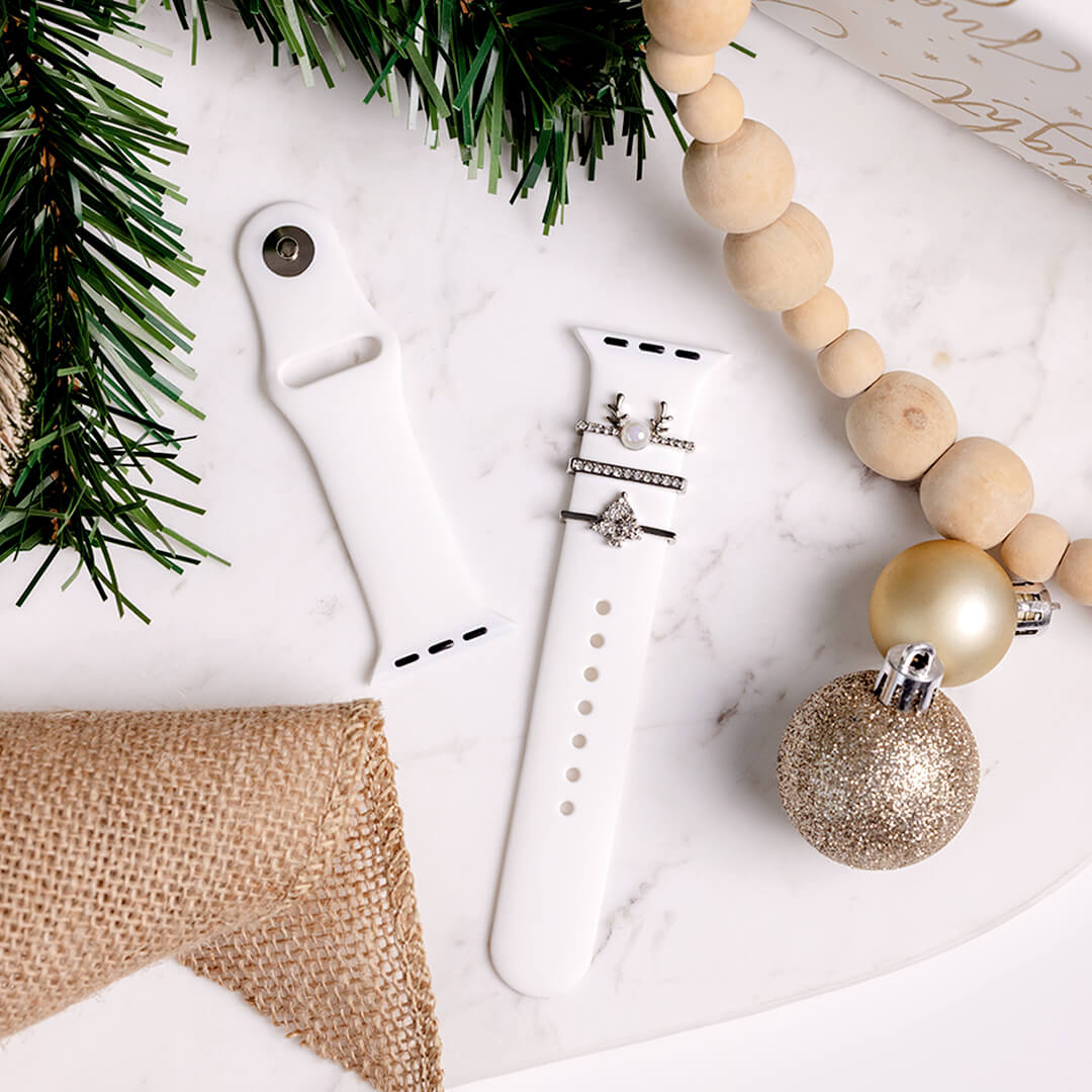 Christmas Apple Watch Bar Set - Silver