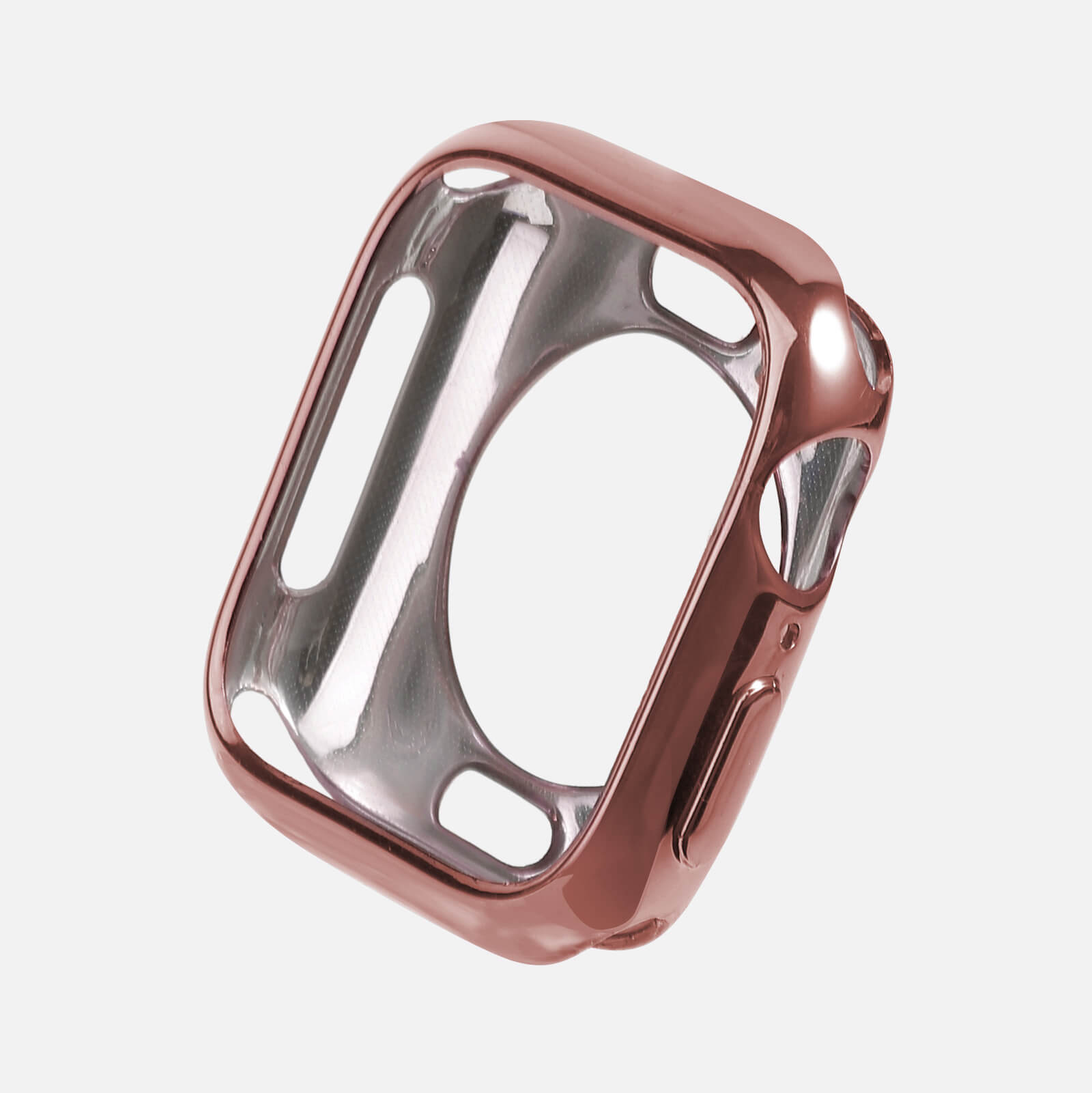 Apple Watch TPU Chrome Bumper Protection Case - Rose Gold
