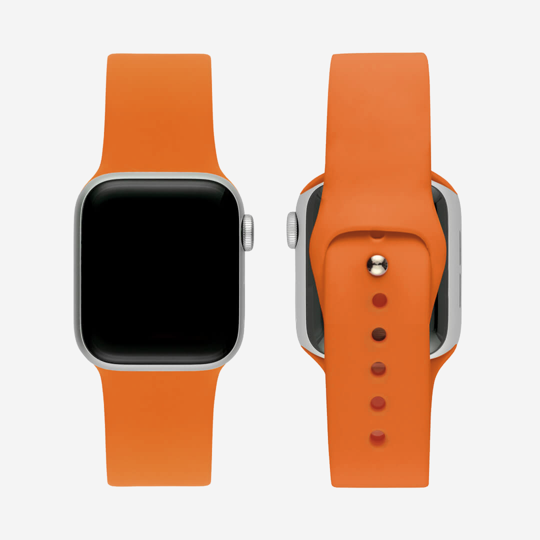 Classic Silicone Apple Watch Band Orange