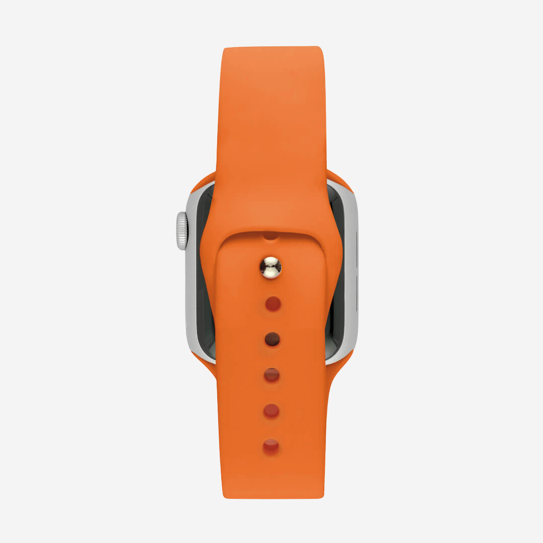 Classic Silicone Apple Watch Band Orange