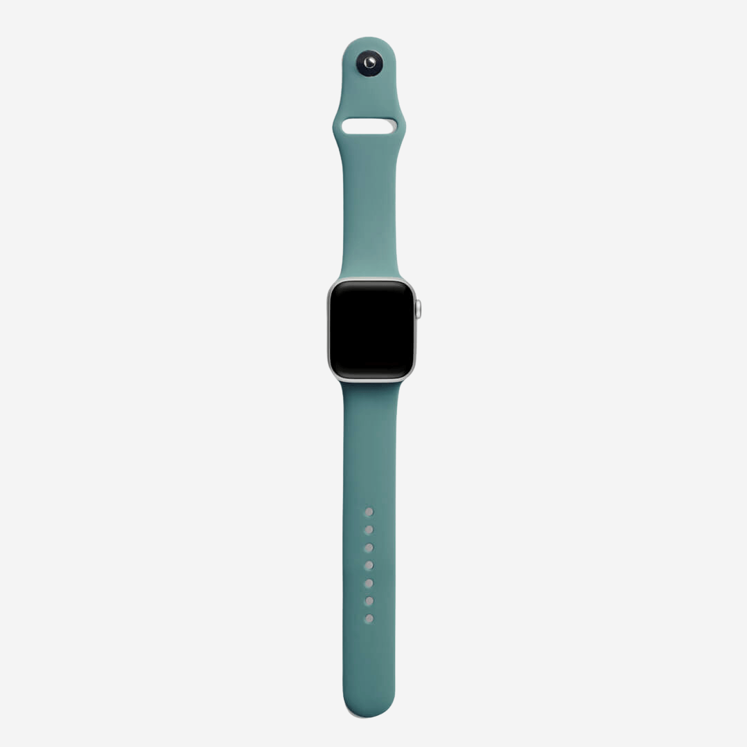 Classic Silicone Apple Watch Band - Pine Green