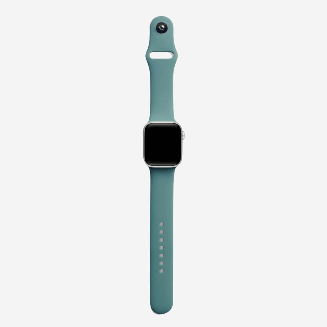 Classic Silicone Apple Watch Band - Pine Green