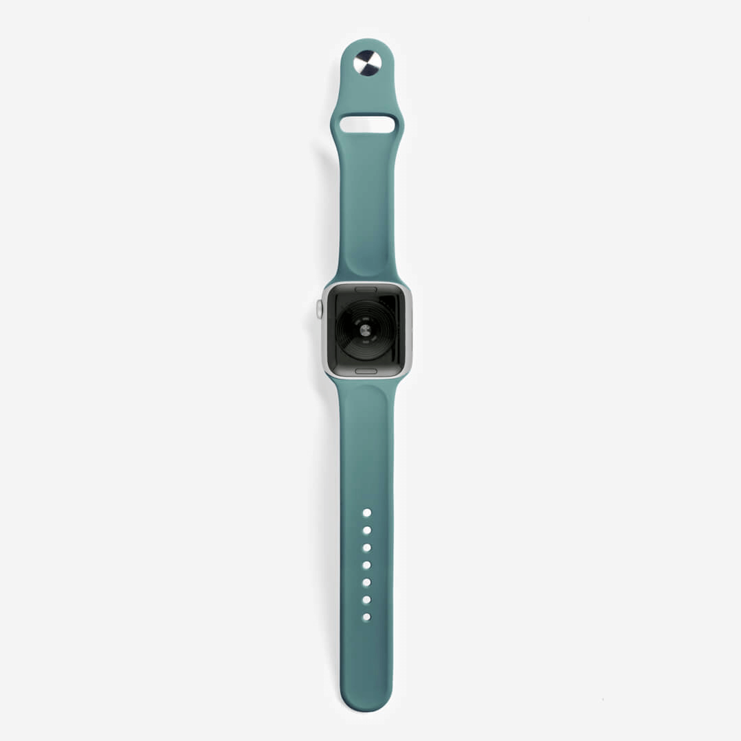 Classic Silicone Apple Watch Band - Pine Green