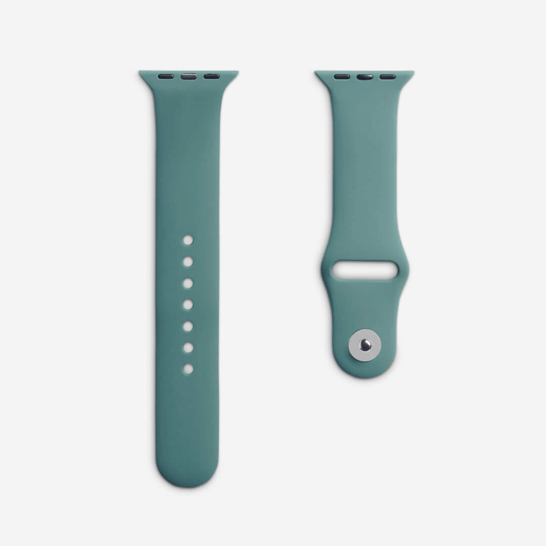 Classic Silicone Apple Watch Band - Pine Green