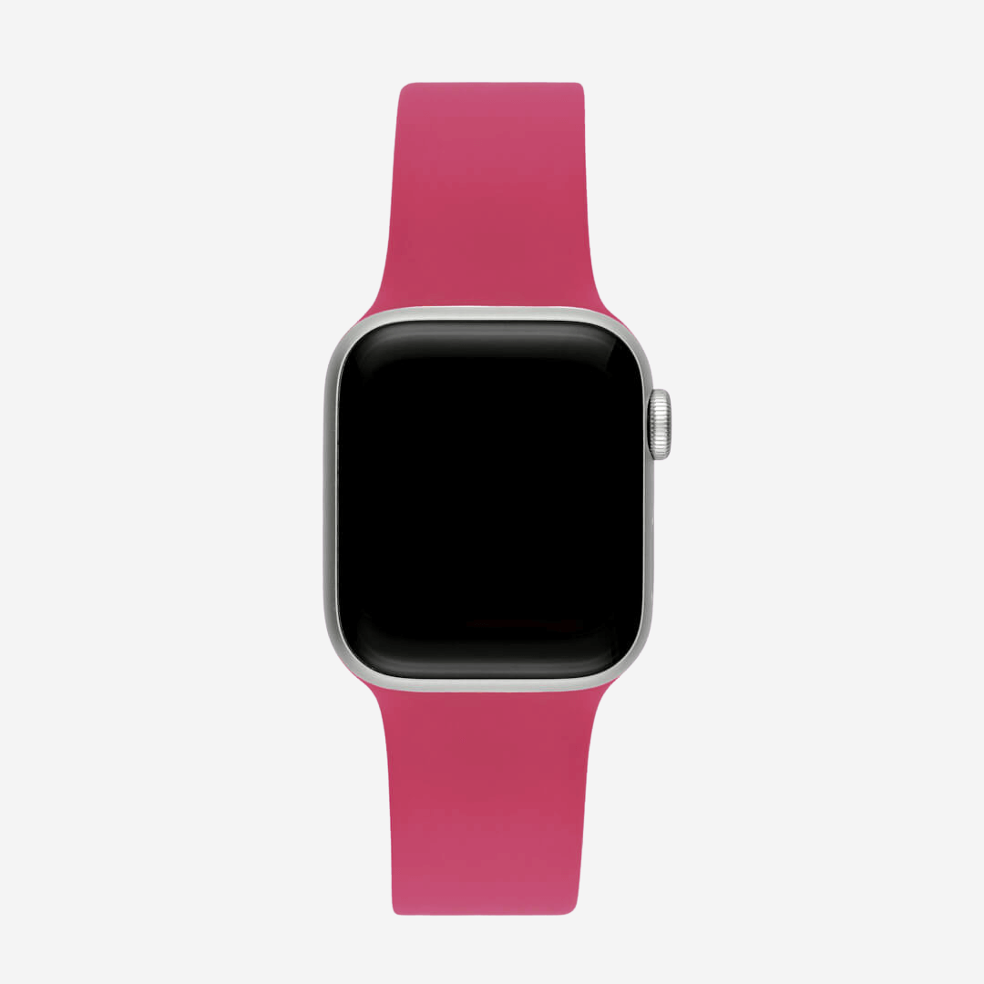 Classic Silicone Apple Watch Band - Pomegranate