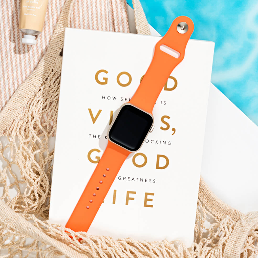 Classic Silicone Apple Watch Band - Orange