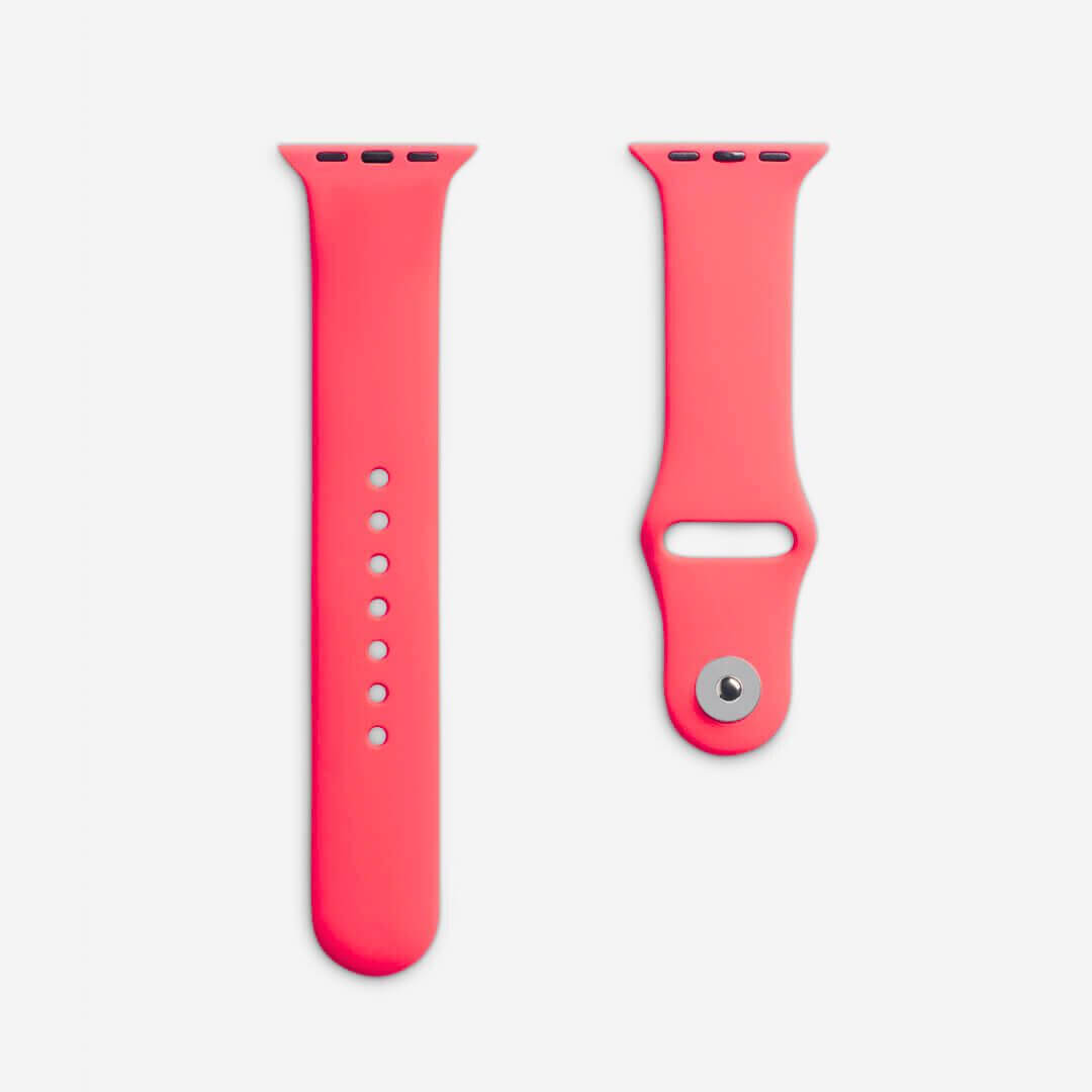 Classic Silicone Apple Watch Band - Coral