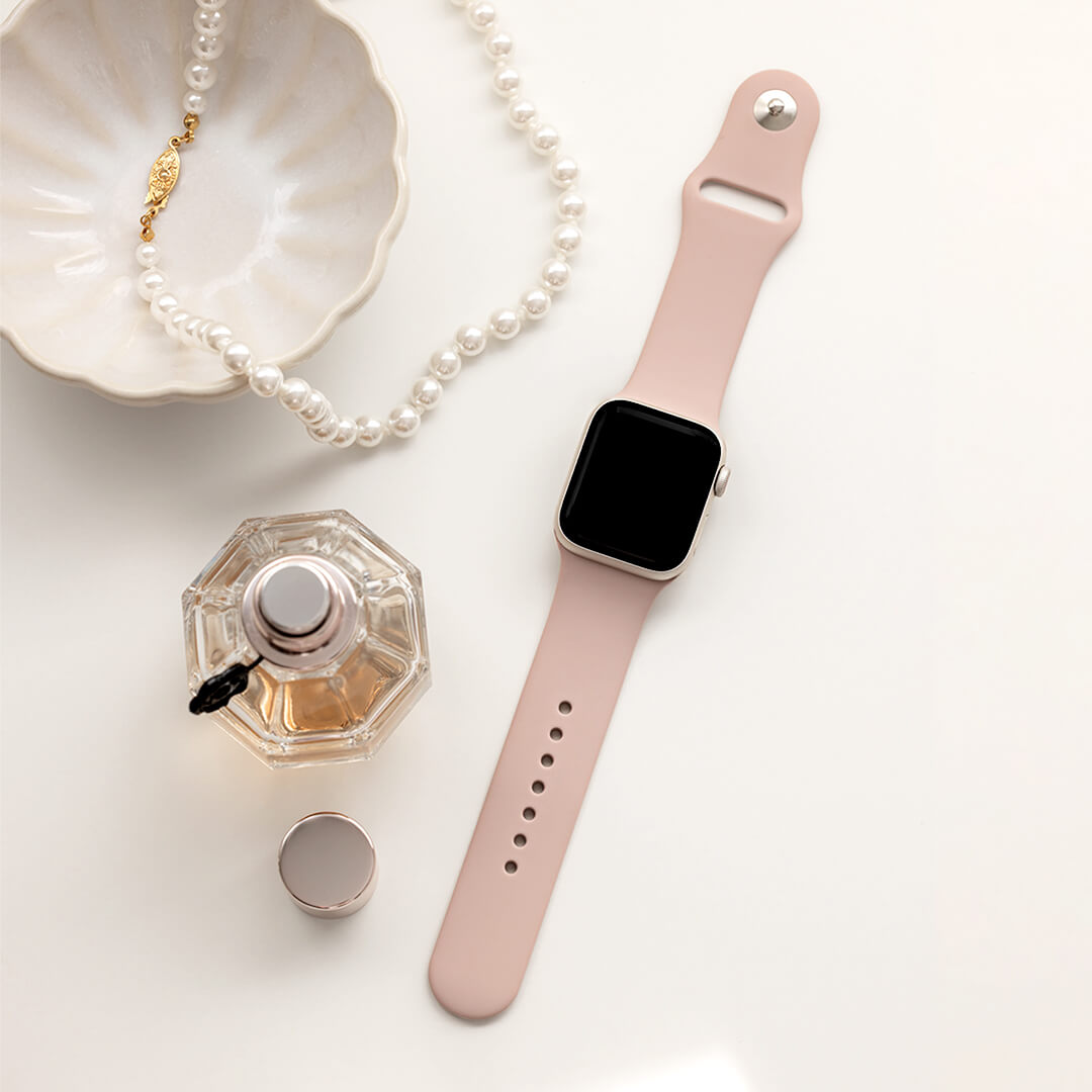 Classic Silicone Apple Watch Band - Vintage Rose