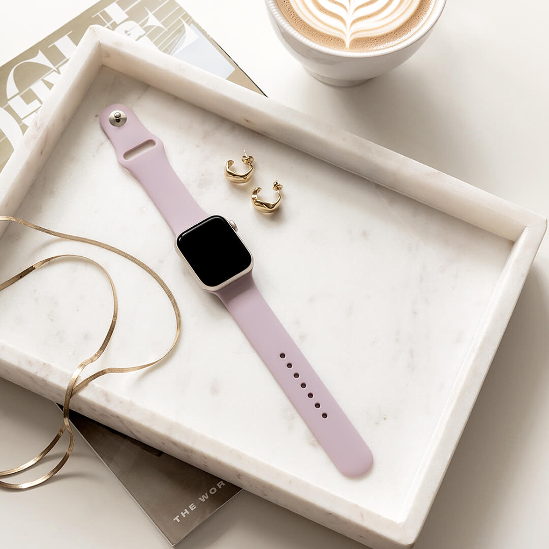 Classic Silicone Apple Watch Band - Mauve