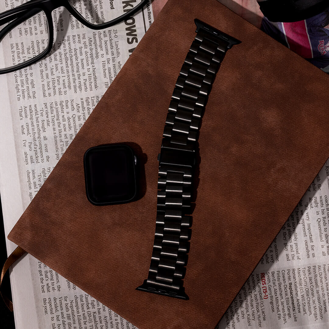 Classic Stainless Steel Apple Watch Band - Space Black