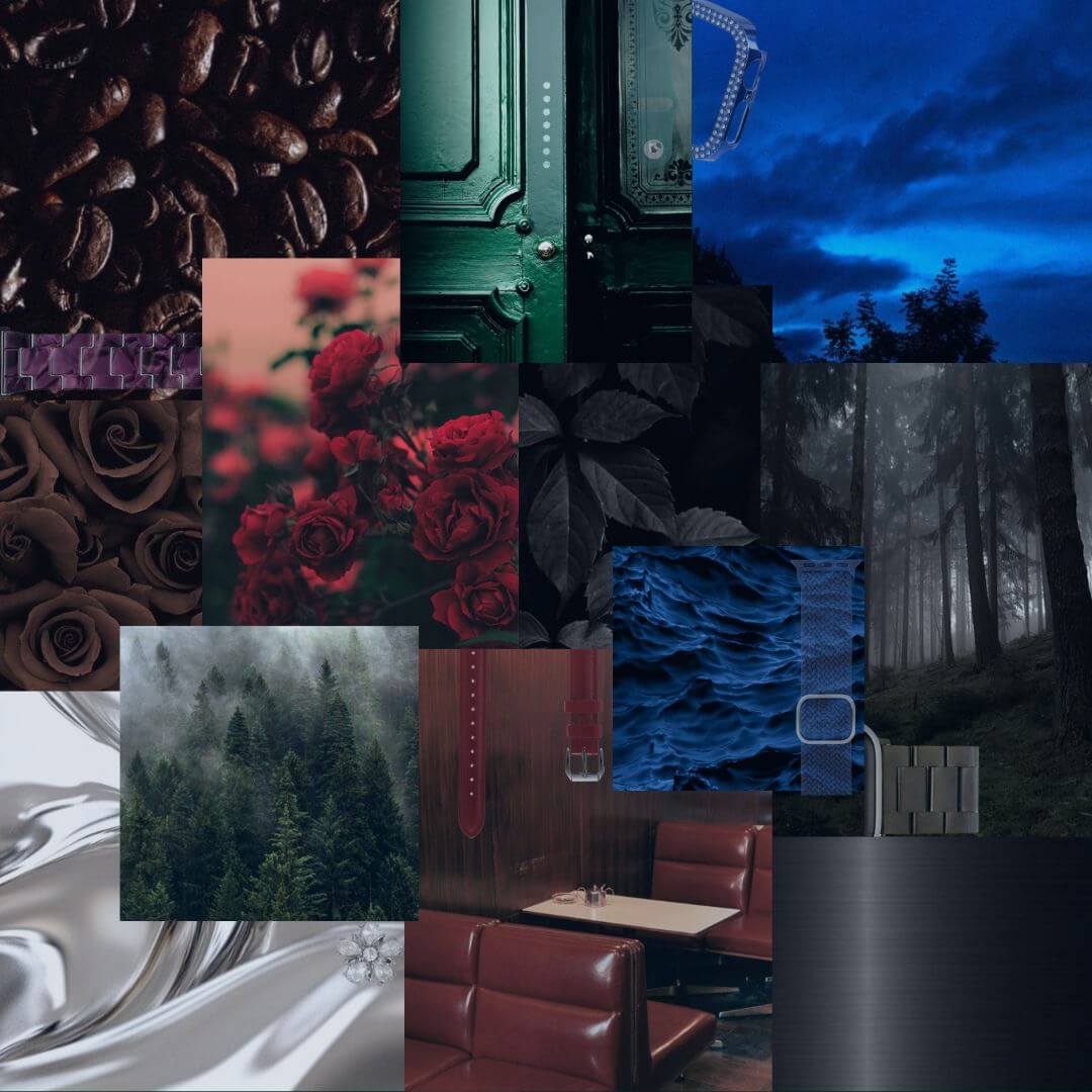 Dark Advent Calendar Mood Board 