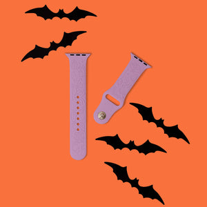 Engraved Silicone Apple Watch Band - Halloween