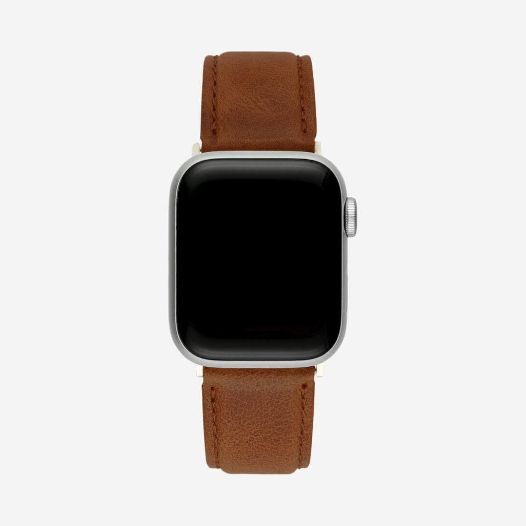 Italian Calf Leather Apple Watch Band - Sand