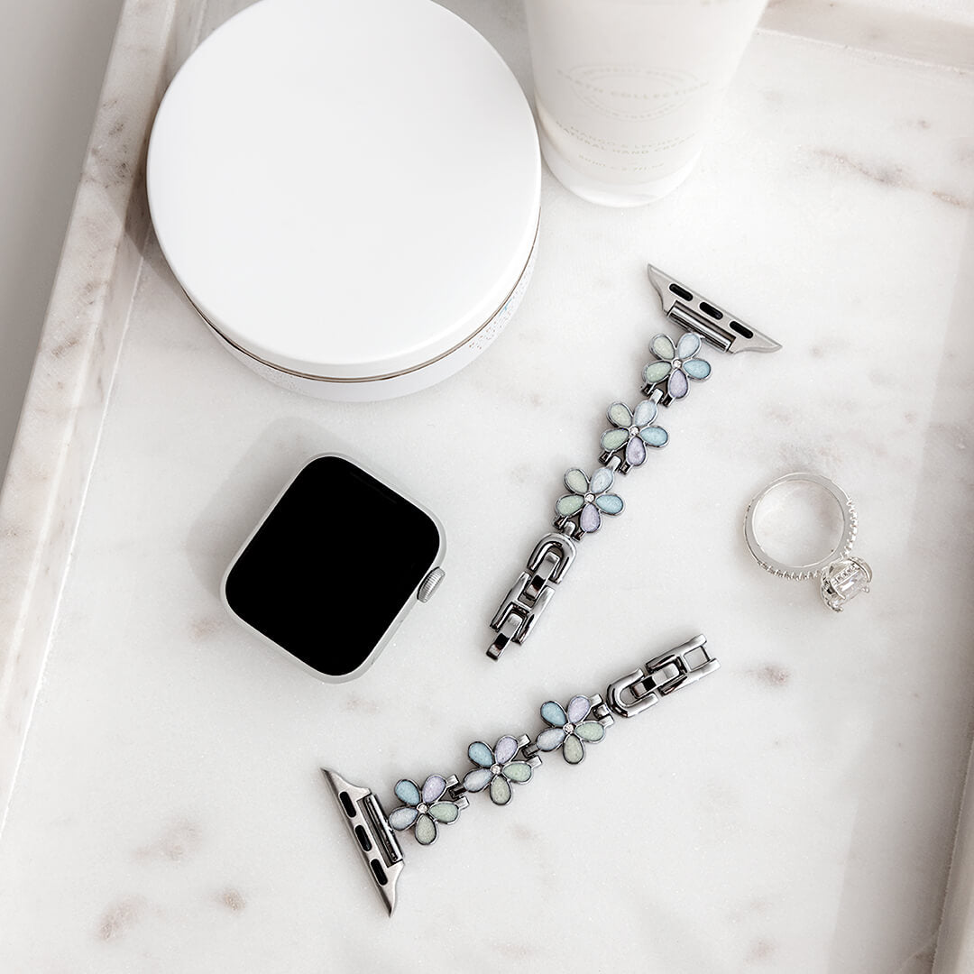 Madeira Bracelet Apple Watch Band - Pastel / Silver - Styled